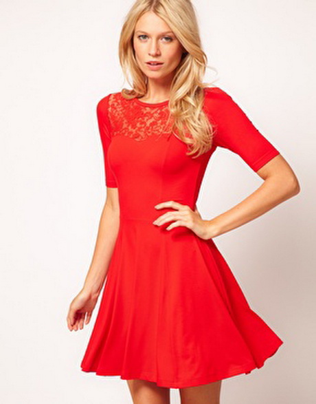 red-lace-skater-dress-47-6 Red lace skater dress