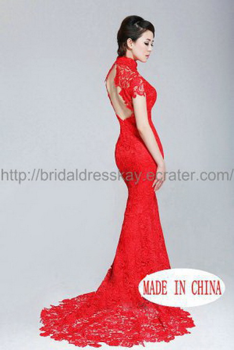 red-lace-wedding-dress-19 Red lace wedding dress
