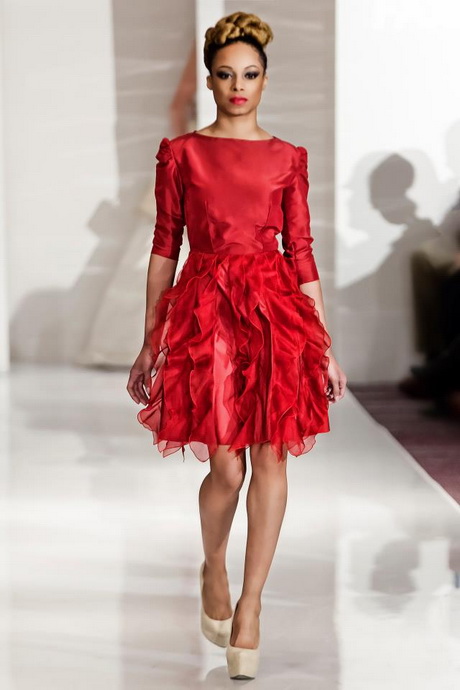 red-ruffle-dress-67-16 Red ruffle dress