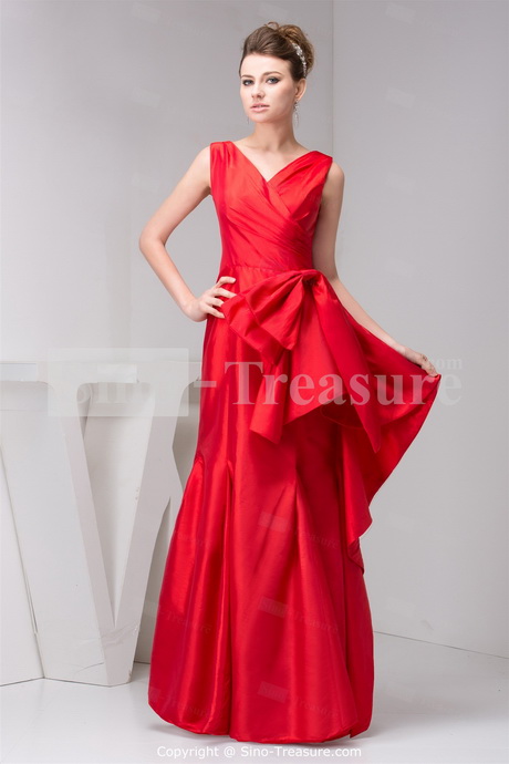 red-taffeta-dress-90-7 Red taffeta dress