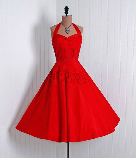 red-vintage-dress-93 Red vintage dress
