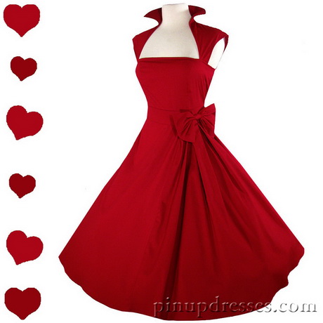 retro-red-dress-97-11 Retro red dress