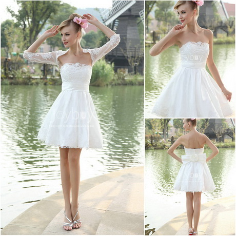 short-lace-wedding-dress-93-9 Short lace wedding dress