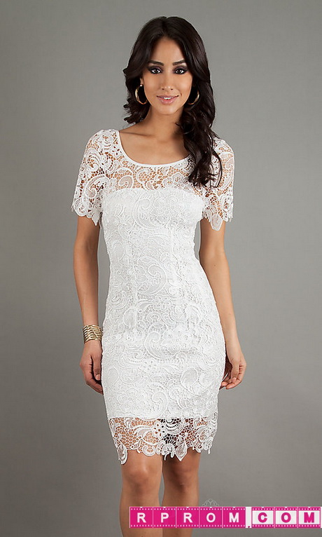 short-lace-white-dress-40-19 Short lace white dress