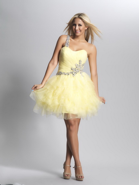 short-yellow-prom-dresses-42-18 Short yellow prom dresses