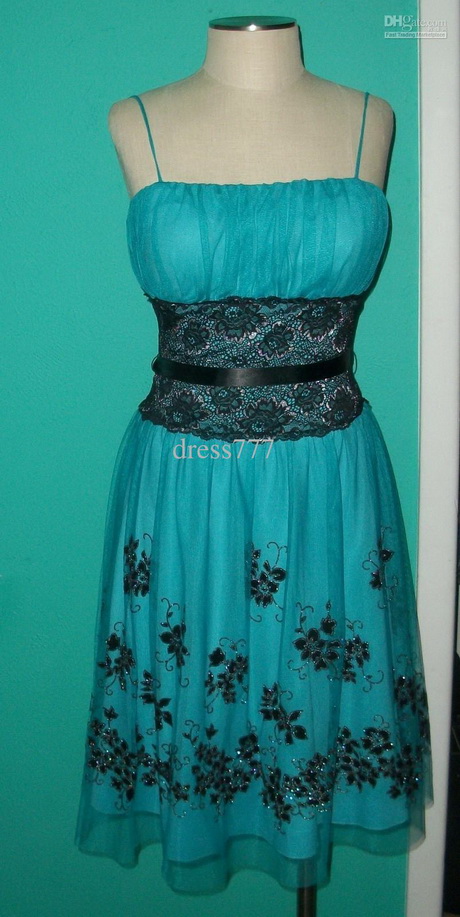 turquoise-and-black-dress-96-9 Turquoise and black dress