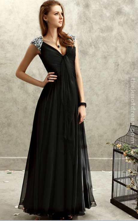 v-neck-black-dress-91-15 V neck black dress