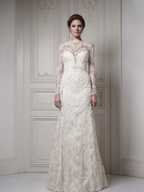 wedding-dresses-with-lace-sleeves-23-4 Wedding dresses with lace sleeves