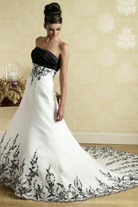 white-and-black-wedding-dresses-55-12 White and black wedding dresses