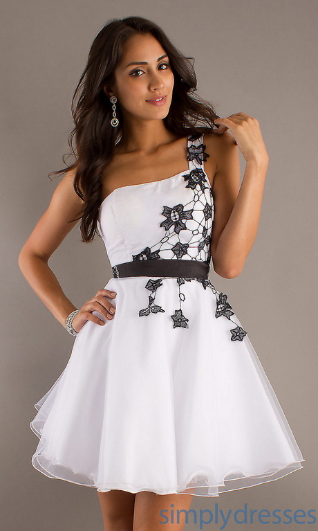 white-dress-with-black-lace-96 White dress with black lace