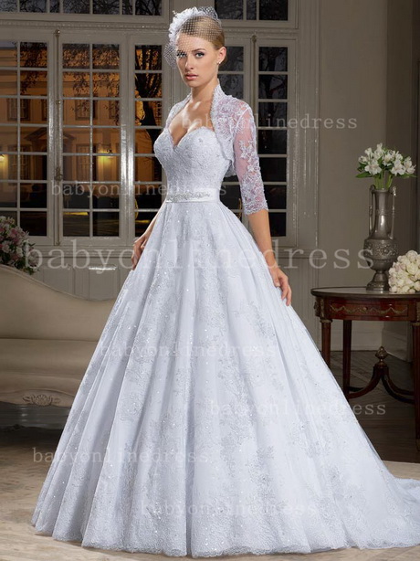white-lace-wedding-dress-01-18 White lace wedding dress