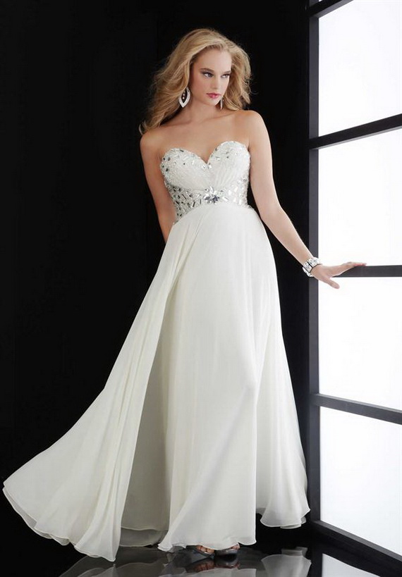 white-long-prom-dresses-11 White long prom dresses