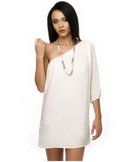 white-one-shoulder-dress-53 White one shoulder dress