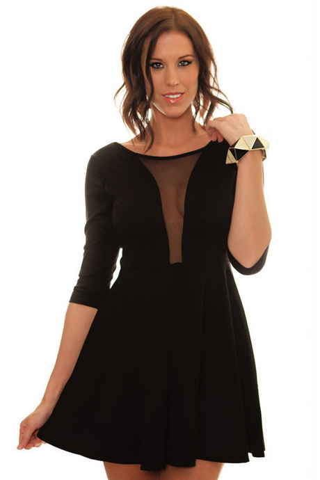 black-34-sleeve-dress-18_17 Black 3/4 sleeve dress