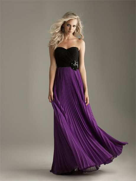 Black and purple dress - Natalie