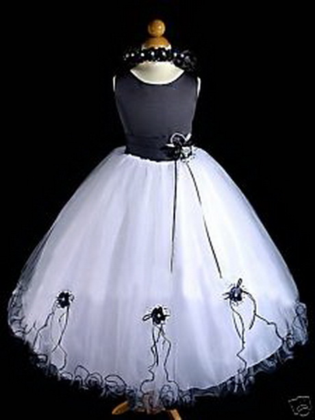 black-and-white-flower-girl-dresses-35 Black and white flower girl dresses