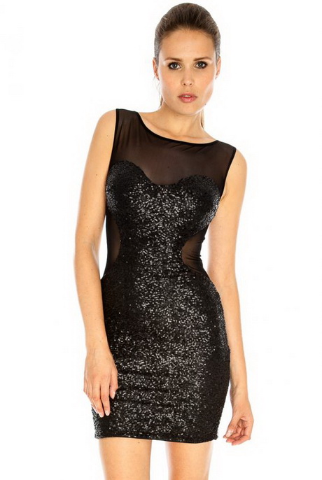 black glitter frock