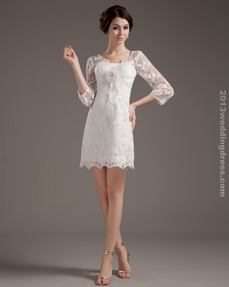 lace-short-wedding-dress-54_14 Lace short wedding dress