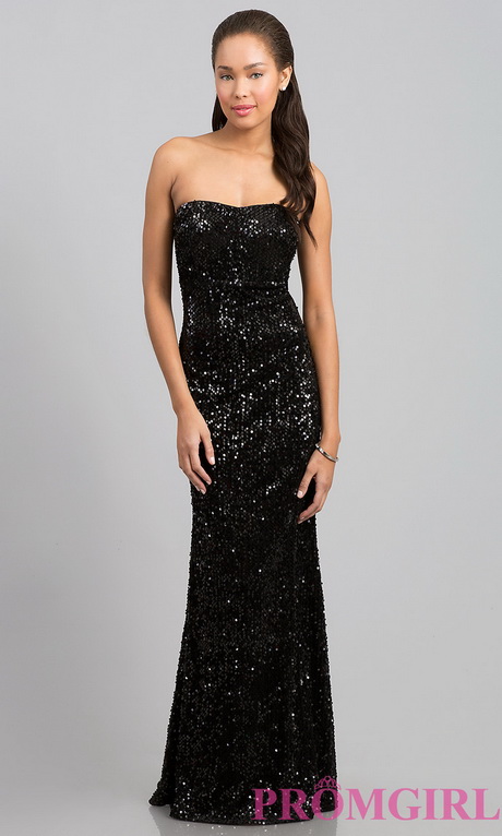 Long black sequin dress - Natalie