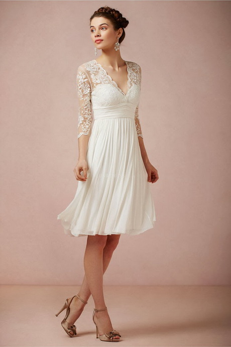 short-wedding-dresses-with-sleeves-93_4 Short wedding dresses with sleeves