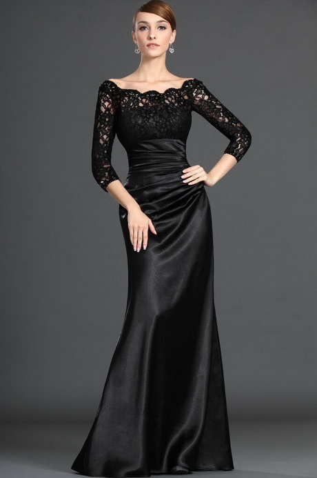 black-evening-dresses-with-sleeves-70 Black evening dresses with sleeves