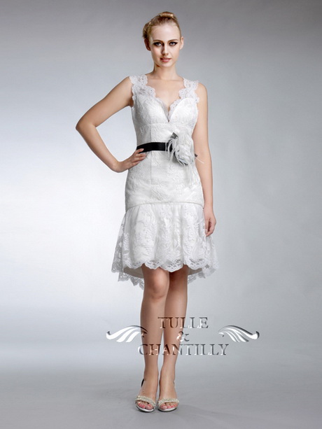 knee-length-lace-wedding-dress-68_7 Knee length lace wedding dress