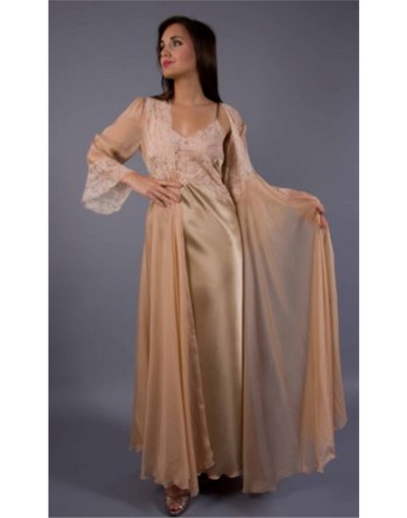 Long silk dressing gown - Natalie