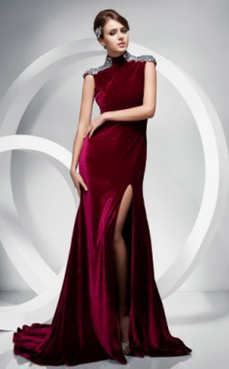 velvet-long-dress-64 Velvet long dress