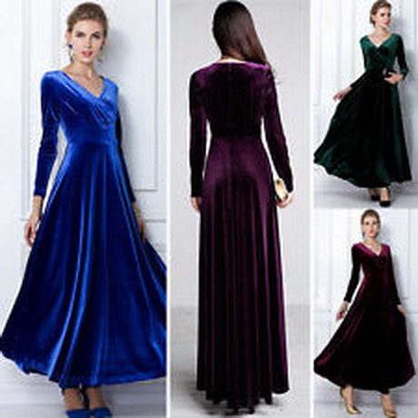 velvet-long-dress-64_13 Velvet long dress