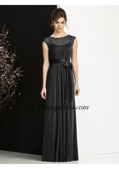 black-dress-with-chiffon-sleeves-53_12 Black dress with chiffon sleeves