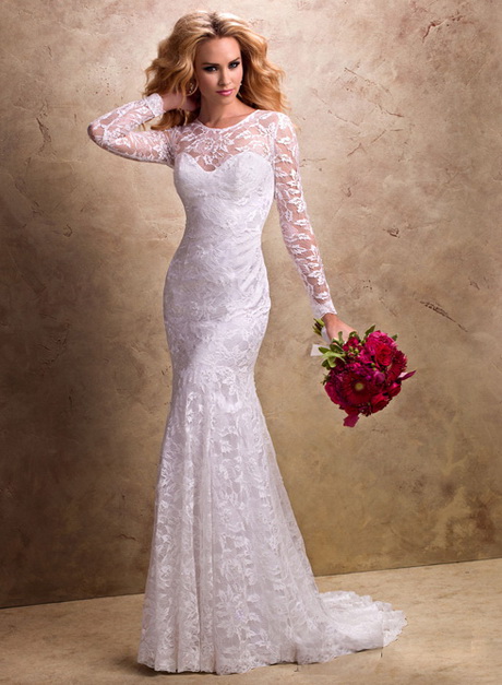 slim-lace-wedding-dresses-70_13 Slim lace wedding dresses