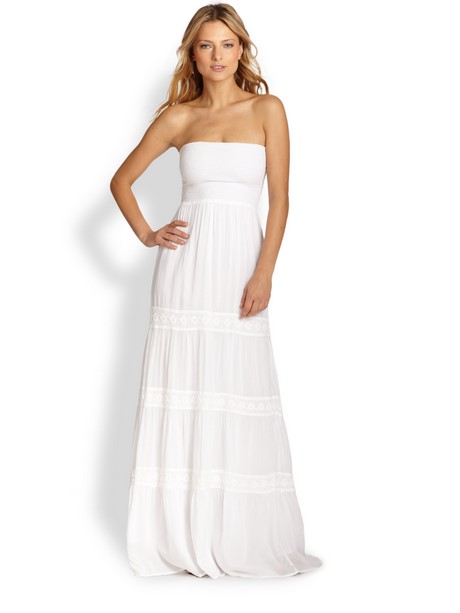 casual-white-strapless-maxi-dress-87_9 Casual white strapless maxi dress
