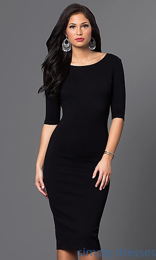 little-black-dress-3-4-sleeve-59_4 Little black dress 3 4 sleeve