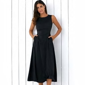 long-plain-black-dress-63_14 Long plain black dress