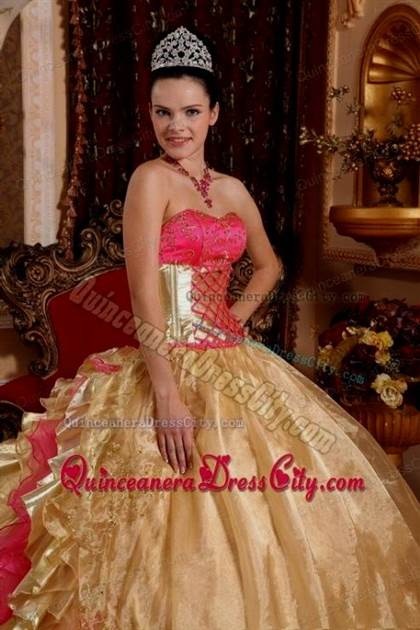 quinceanera-dresses-gold-and-pink-60_17 Quinceanera dresses gold and pink