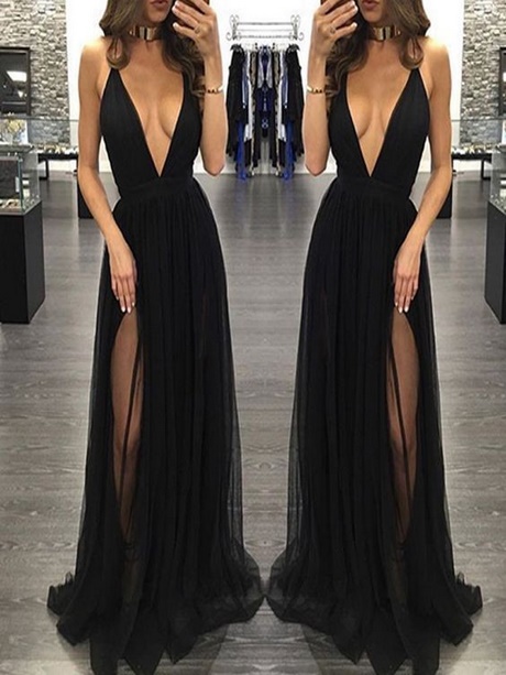 tight-black-dress-with-slit-80_14 Tight black dress with slit