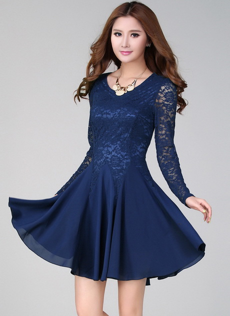 long-sleeve-lace-fit-and-flare-dress-19_9 Long sleeve lace fit and flare dress