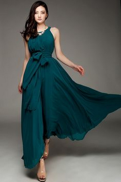 Teal dresses for women - Natalie