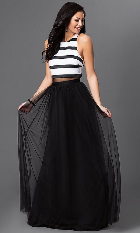 black-and-white-2-piece-prom-dress-58_6 Black and white 2 piece prom dress