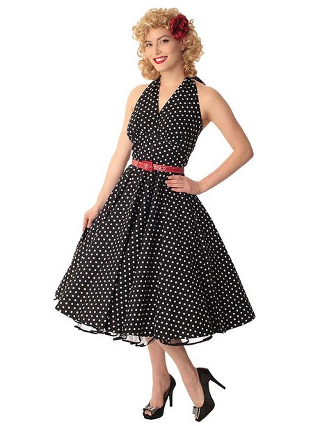 polka-dot-dress-50s-style-65_16 Polka dot dress 50s style