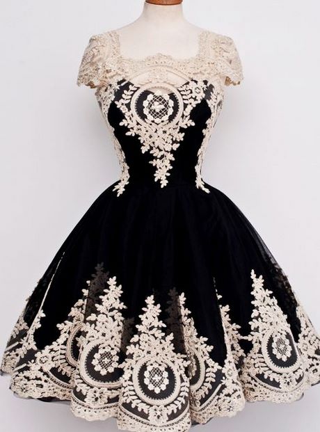 vintage-black-and-white-dress-37_16 Vintage black and white dress