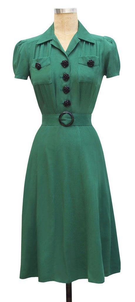 vintage-style-green-dress-04_11 Vintage style green dress