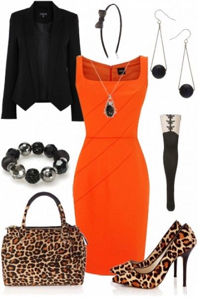 black-and-orange-dress-36_5 Black and orange dress