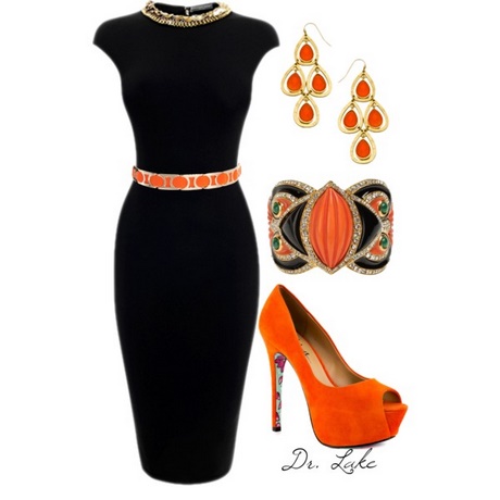 black-and-orange-dress-36_6 Black and orange dress