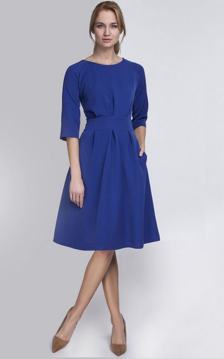 a-line-midi-dress-with-sleeves-51_6 A line midi dress with sleeves