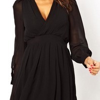 black-flowy-dress-with-sleeves-96_2 Black flowy dress with sleeves