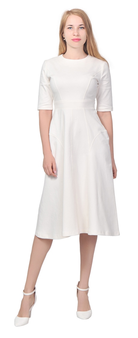 White long midi dress - Natalie