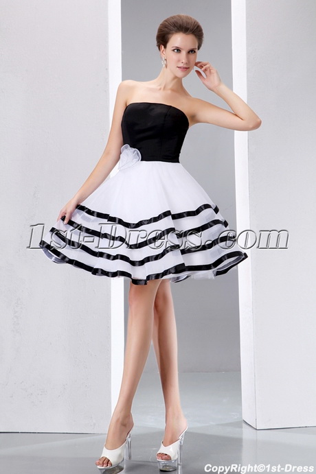 black-and-white-short-prom-dresses-23_18 Black and white short prom dresses