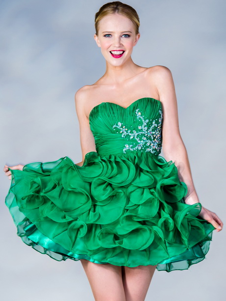 Green short prom dress - Natalie