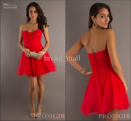 red-short-prom-dress-49_14 Red short prom dress